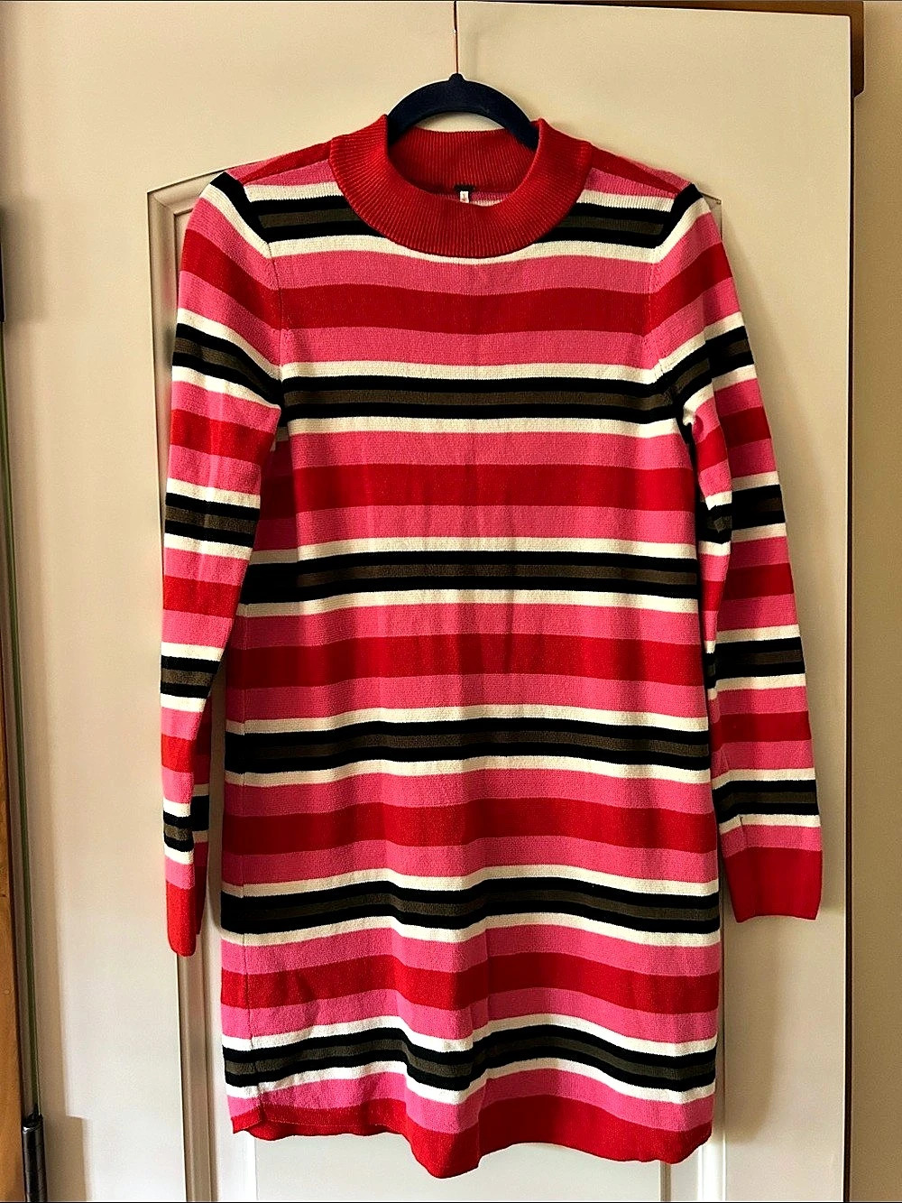 Urban Outfitters Striped Midi Dress in Red & Pink Size Medium
